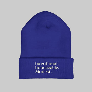 Stylish Cuffed Beanie – Embroidered Streetwear Winter Hat - Modestly Vogue